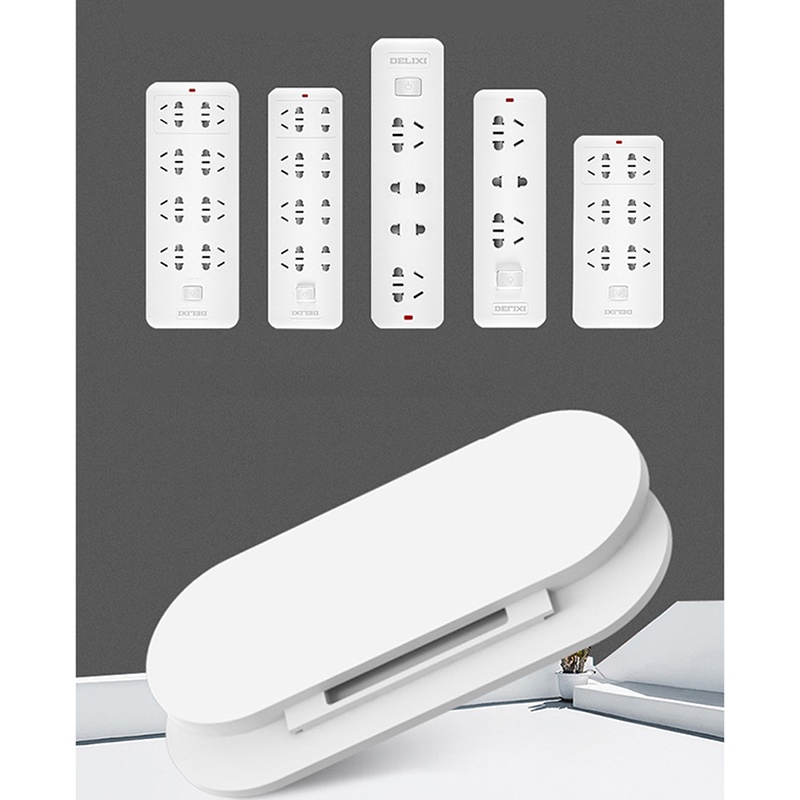 Bộ 2 giá đỡ ổ cắm điện tự dính không cần khoan tiện dụng