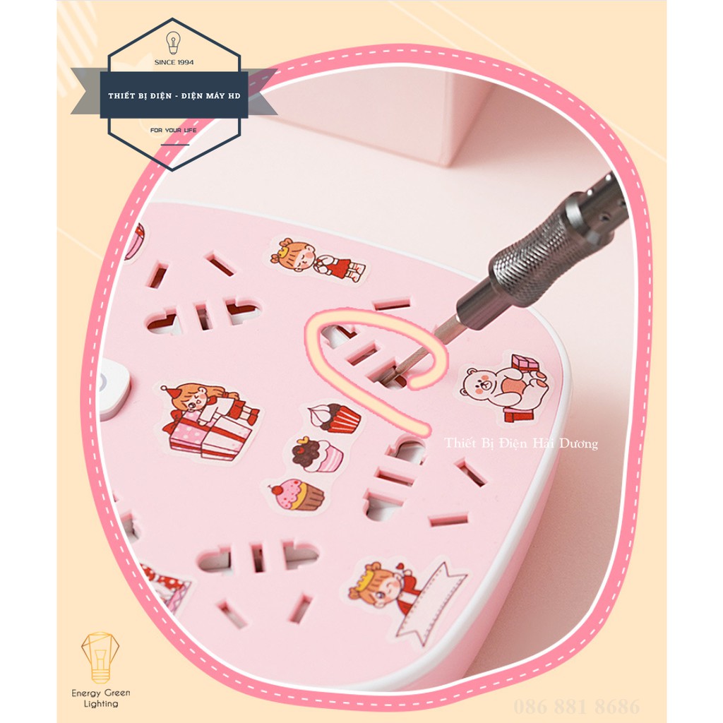Miếng Dán Sticker Siêu Dễ Thương - Dành Cho Ổ Điện Và Các Thiết Bị Sinh Hoạt Cá Nhân Trong Nhà - 1 tấm 30 sticker dán