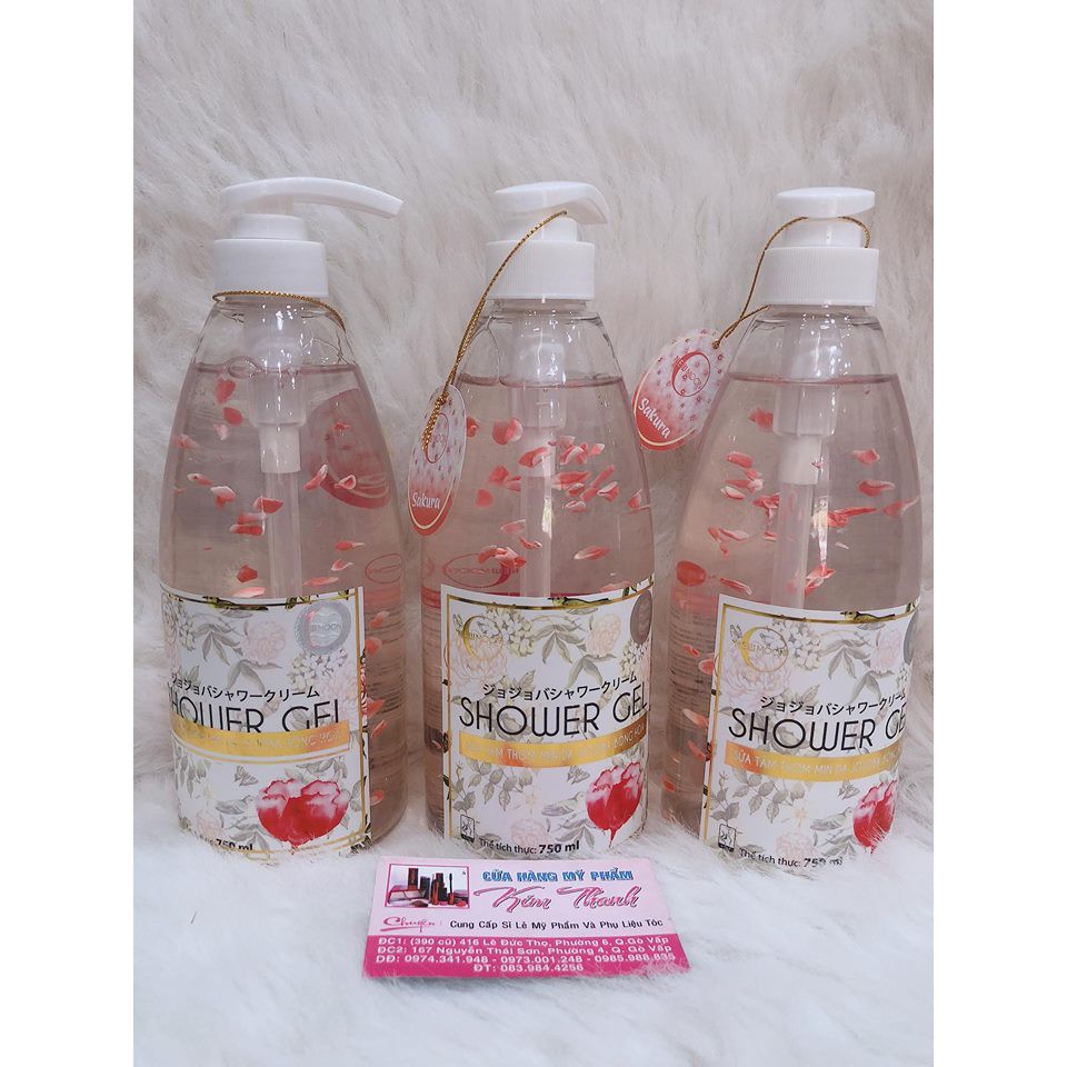 Sữa tắm sáng mịn da hương nước hoa hoa hồng SHOWER GEL NEW MOON 750ml