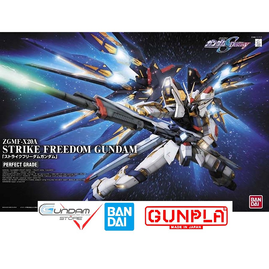 Mô Hình Gundam PG Strike Freedom 1/60 Bandai ZGMF-X20A Seed Destiny Đồ Chơi Lắp Ráp Anime Nhật