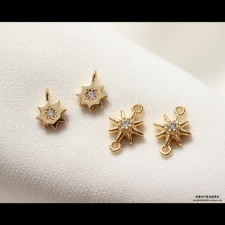Mặt dây chuyền mạ vàng 18K đính đá zircon