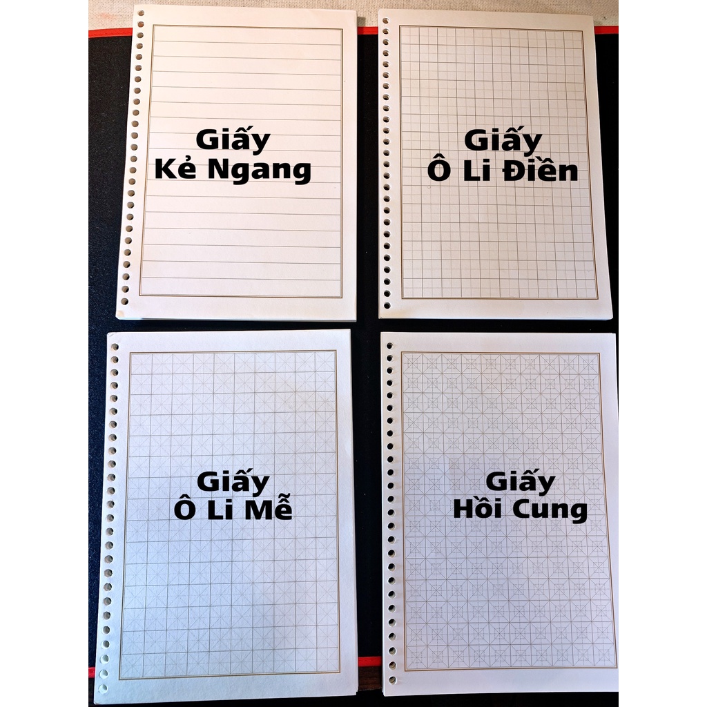 Giấy ô li mễ viết chữ Hán o li kẻ viết chữ đẹp - MV01
