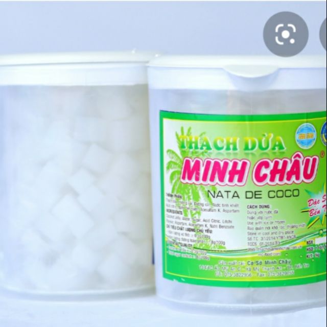Thạch dừa Minh Châu cốc 500g