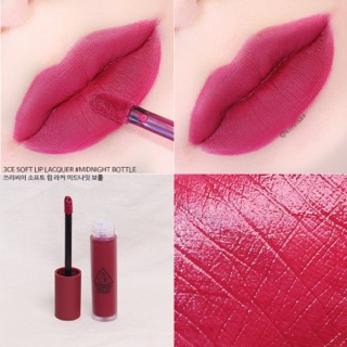 SON 3CE SOFT LIP LACQUER màu MIDNIGHT BOTTLE