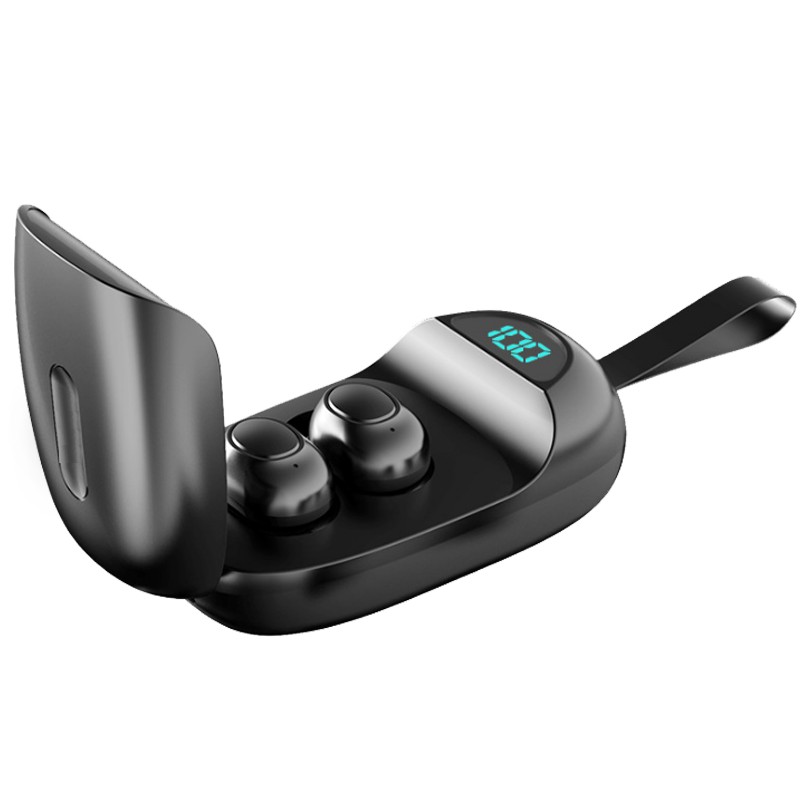 Tai Nghe Bluetooth nhét tai True wireless PKCB Hộp sạc màn hình LED - Hàng Chính Hãng