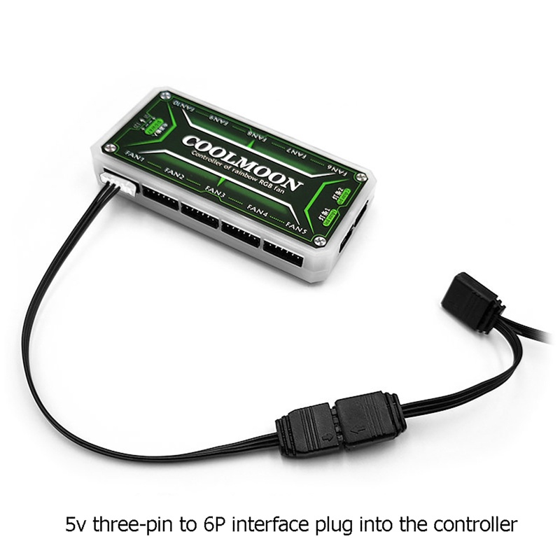 Cáp Chuyển Đổi 4Pin 6Pin Sang 5V ARGB 3Pin Chuyên Dụng Dành Cho Bộ Điều Khiển Quạt Tản Nhiệt