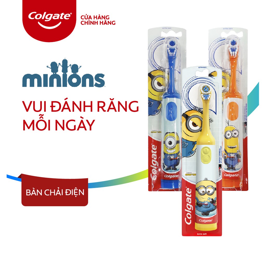 Mã COSCOL1 giảm 8% đơn 250K Bàn chải đánh răng điện Colgate Minion dành