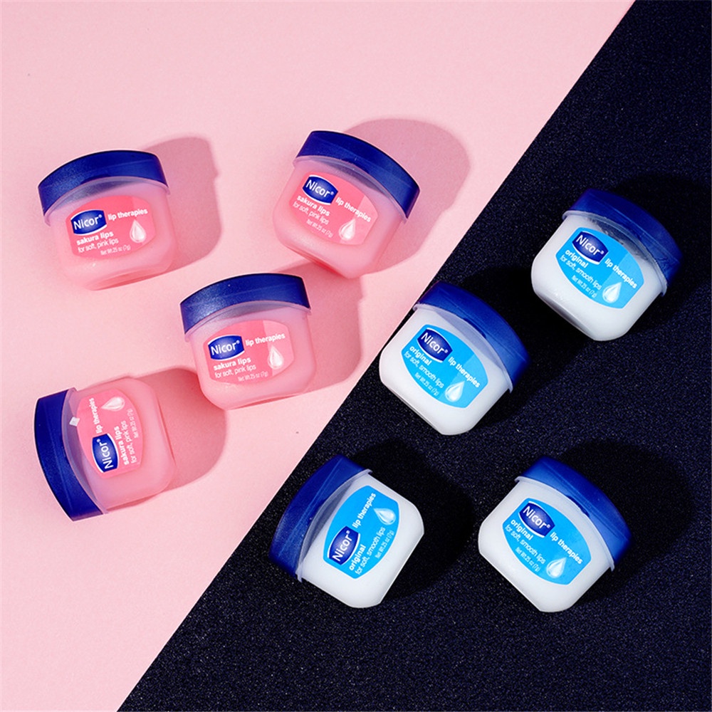 Bộ 4 Son Dưỡng Môi Nicor Vaseline Dưỡng Ẩm Chống Nứt Nẻ 4 Màu Sắc Dành Cho Nam Và Nữ