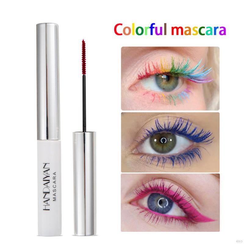 Mascara chải lông mi dạng lỏng 12 màu sắc tùy chọn lâu trôi chống thấm nước không bị nhòe