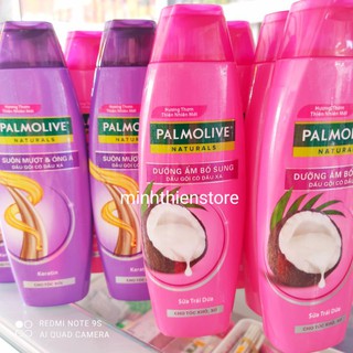 Dầu gội có dầu xả Palmolive Naturals chai 180ml