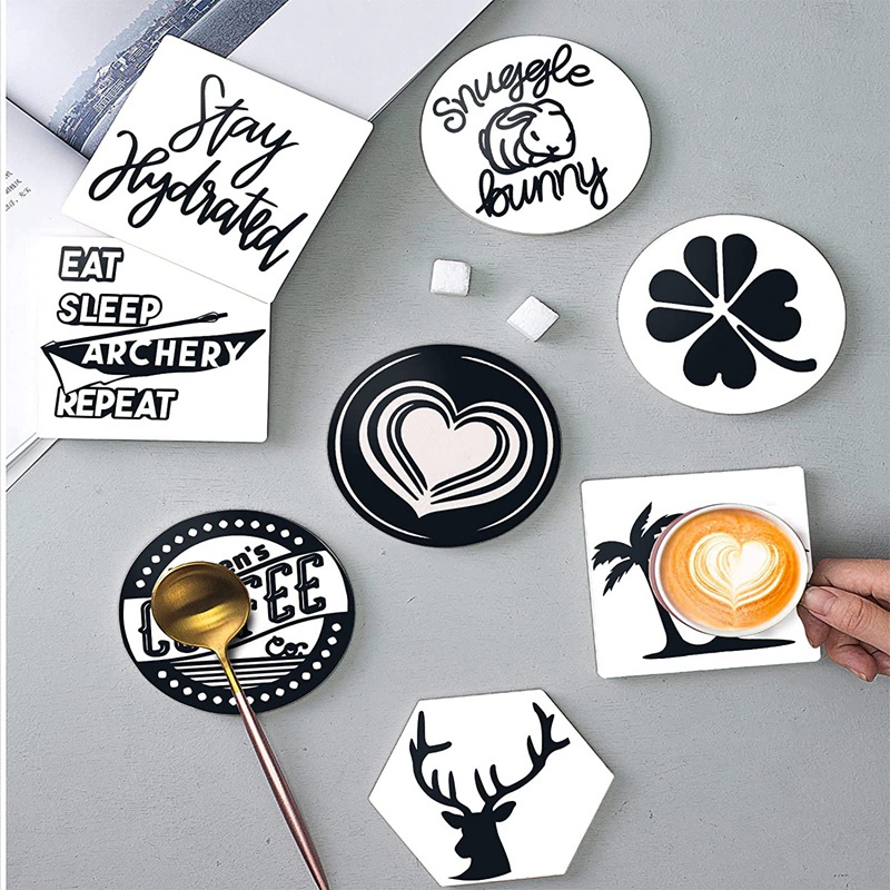 Set 8 Tấm Giấy In Mực Không Thể Thay Đổi Cho Cốc Cricut Cup Press 12X12 Inch