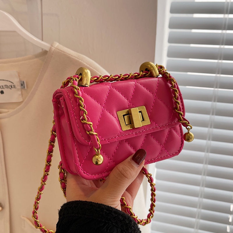 Túi Xách Mini Phối Dây Xích Thời Trang Mùa Hè Dành Cho Nữ 2022