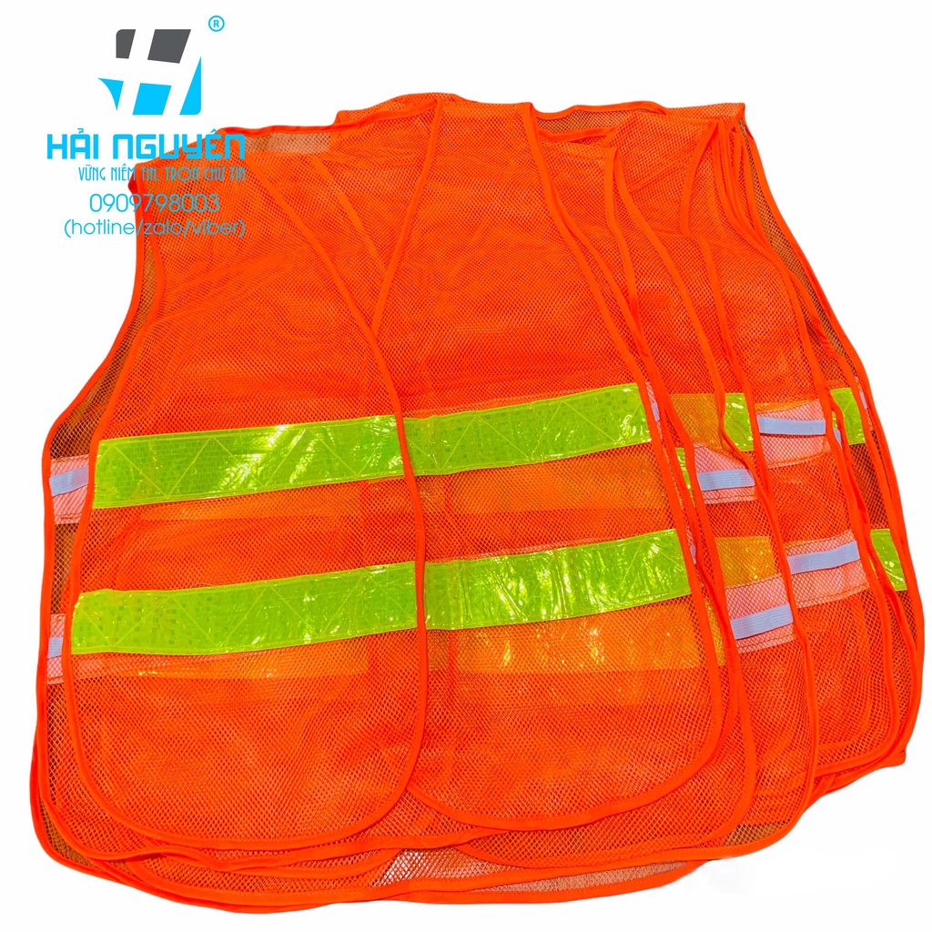 Áo lưới phản quang bảo hộ lao động thun 2 bên dành cho kỹ sư loại tốt