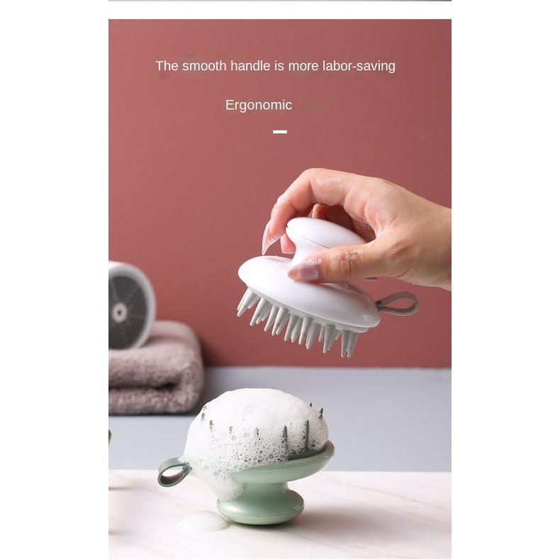 Bàn Chải Massage Da Đầu Bằng Silicone Cho SPA