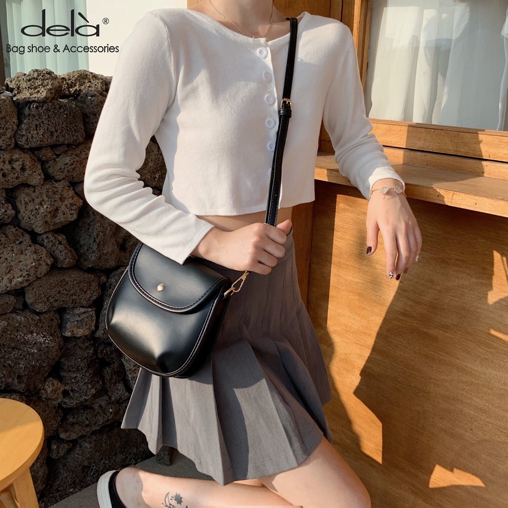 Dela Túi xách nữ mini đeo chéo túi đeo chéo nữ đi học đi chơi  túi xách quảng châu cao cấp da đẹp mềm tiện lợi