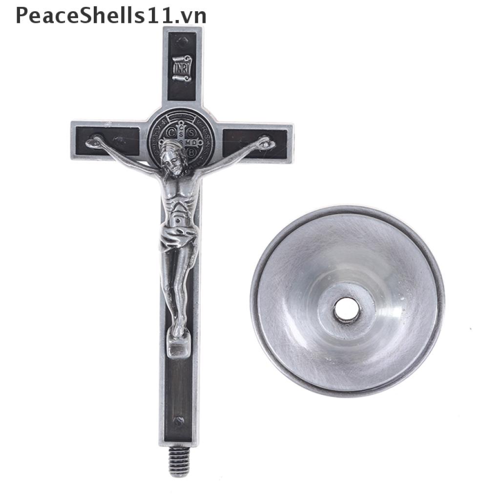 1 Cây Thánh Giá / Chúa Jesus Trang Trí Nhà Thờ PeaceShells11
