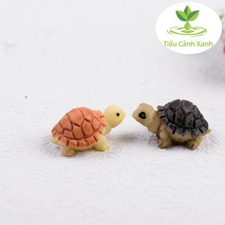 Cặp rùa núi trang trí tiểu cảnh