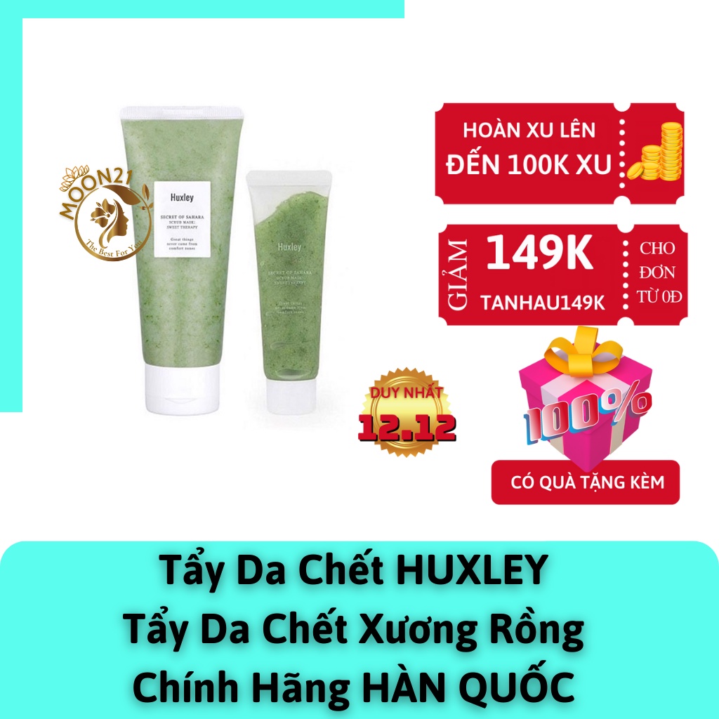 Tẩy da chết xương rồng HUXLEY Secret Of Sahara Scrub Mask Sweet 120g Auth Hàn Quốc