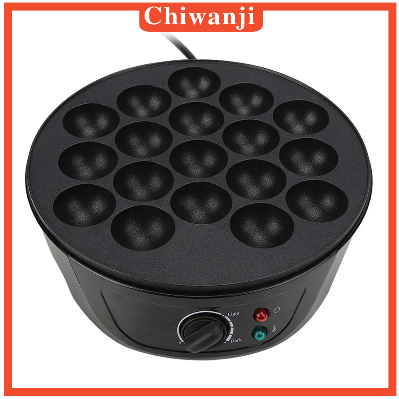 [Chiwanji] Máy làm chảo nấu ăn điện Takoyaki Tấm bóng 18 lỗ tại nhà