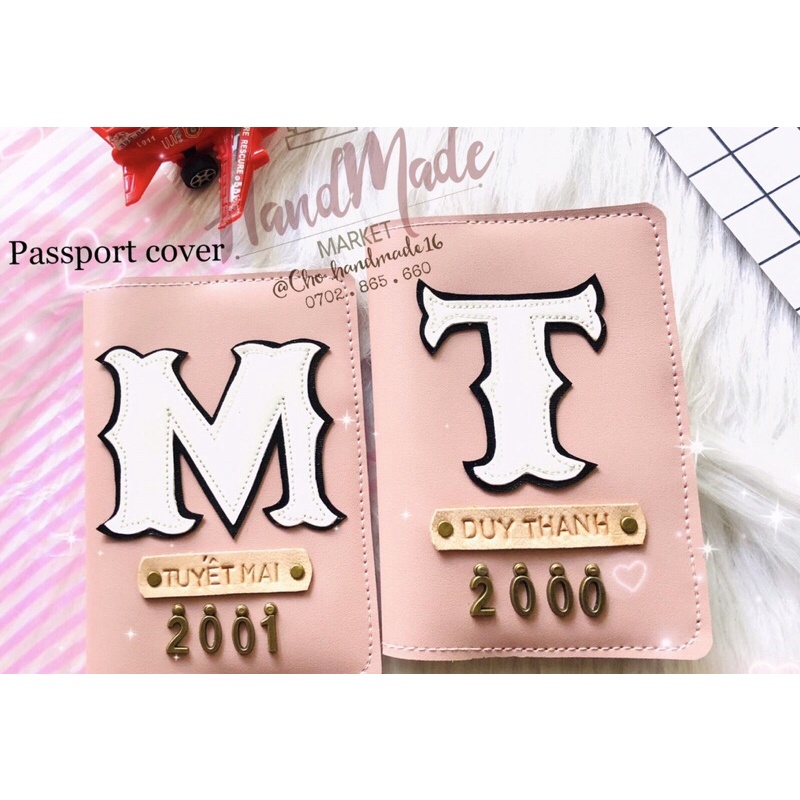 Vỏ hộ chiếu may tên theo yêu cầu