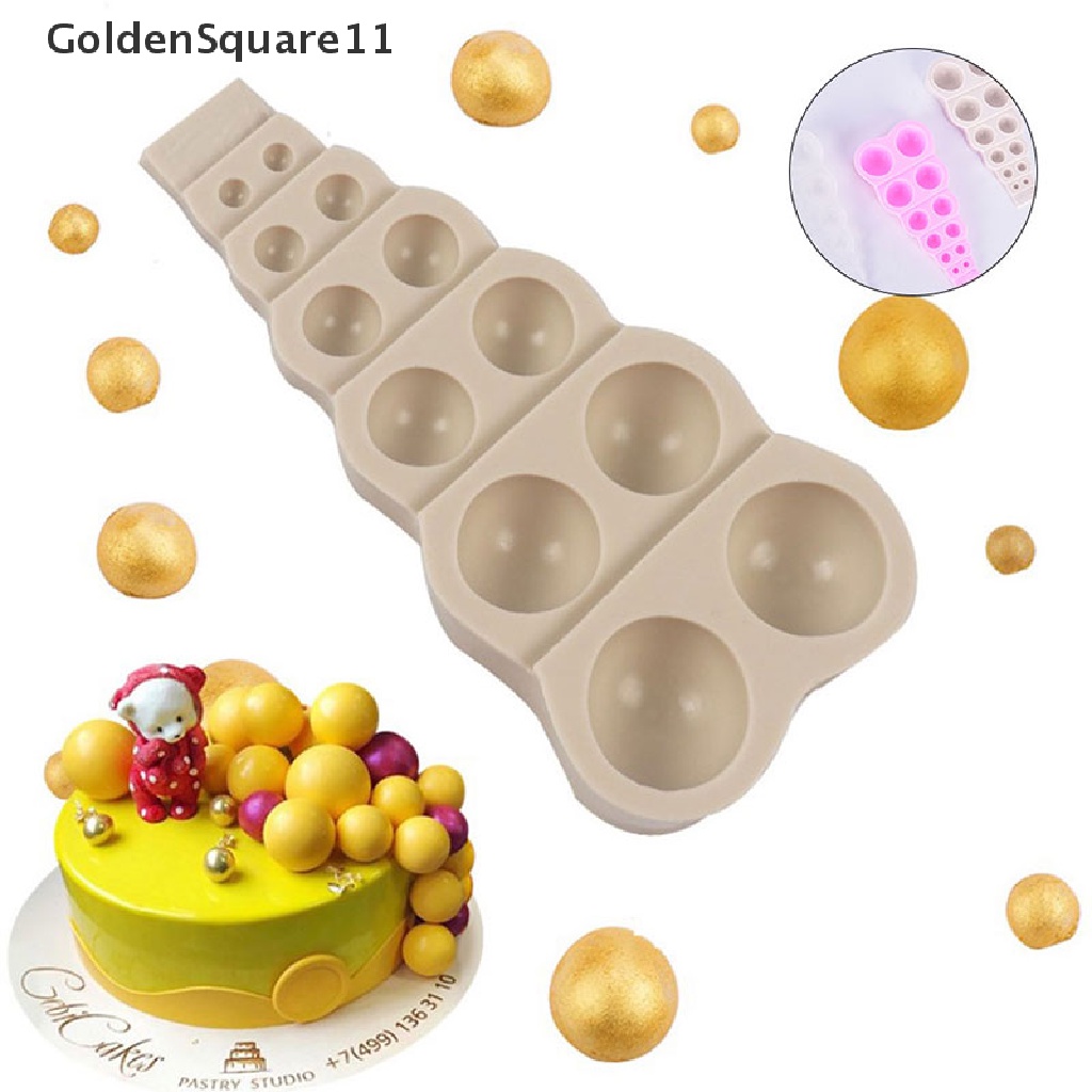 Khuôn Silicone Làm Bánh Kem / Sô Cô La Hình Cầu 11