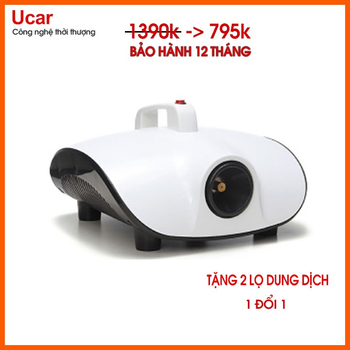 Máy khử khuẩn khử mùi ô tô phòng ở, phun khói khử trùng diệt mùi hôi trên xe hơi bằng công nghệ nano bạc