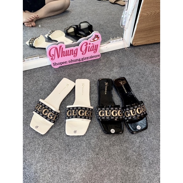 Dép lê quai guci đế bệt mã 798