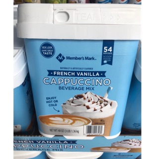 BỘT CÀ PHÊ SỮA MEMBERS MARK FRENCH VANILLA CAPPUCCINO - 1.36KG của Mỹ