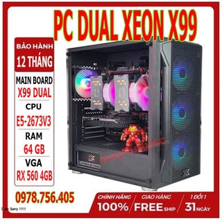 Mua THÙNG PC X99 Dual Xeon CHUYÊN GAME-ĐỒ HỌA-GIẢ LẬP-RENDER