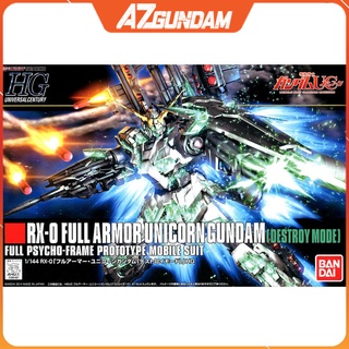 Mô Hình Gundam HG UC 178 Full Armor Unicorn Gundam Rx-0 (Destroy Mode) Tỉ Lệ 1/144