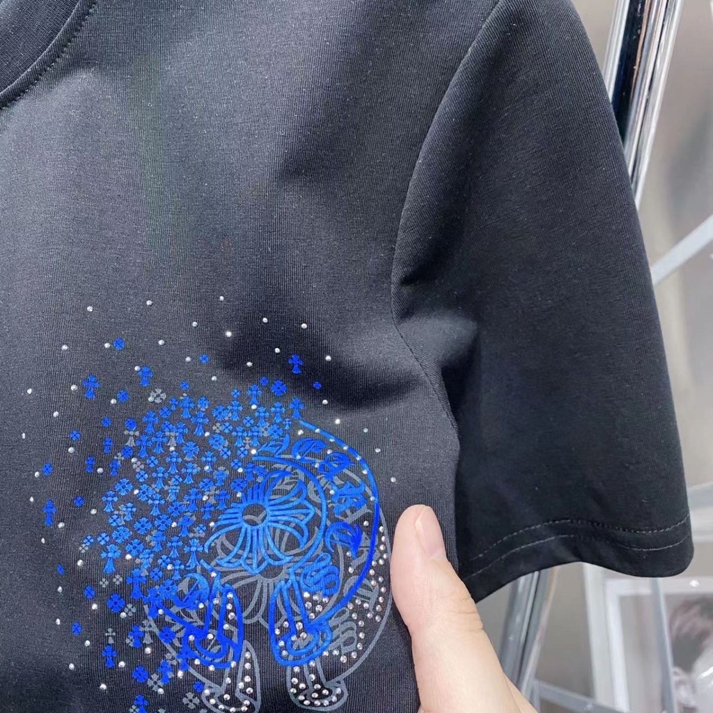 Áo Thun Cotton Ngắn Tay In Họa Tiết Thời Trang Cho Nam Nữ