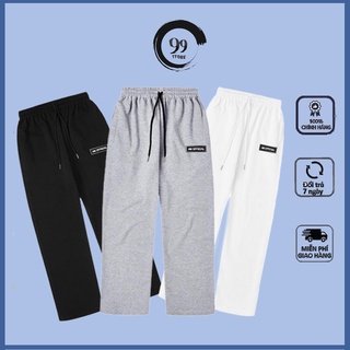 Quần thun ống suông ống rộng nam nữ, Quần Basic Track Pants chất nỉ cao cấp, vải co dãn tốt