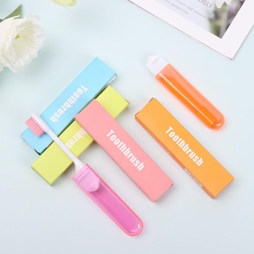 Bàn Chải Đánh Răng Lông Mềm Mini Không Dùng Một Lần Có Thể Gấp Lại Dùng Khi Đi Du Lịch H2F8