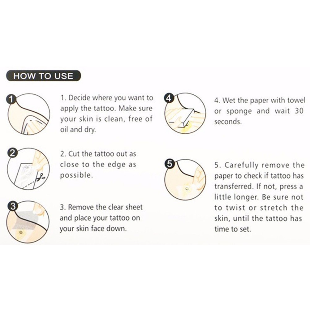 Hình Xăm Dán Tạm Thời Hình Mũi Tên 3D Chống Thấm Nước