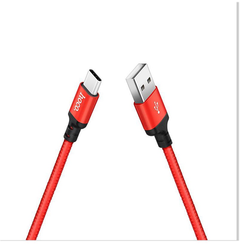 Cáp sạc nhanh truyền dữ liệu Type-C Hoco X14 sạc nhanh 2A Max dây bọc dù - MrPhukien