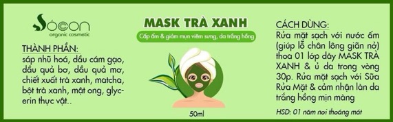 MASK TRÀ XANH