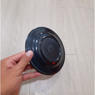 Đĩa Nhựa Melamine Đỏ Đen Cao Cấp