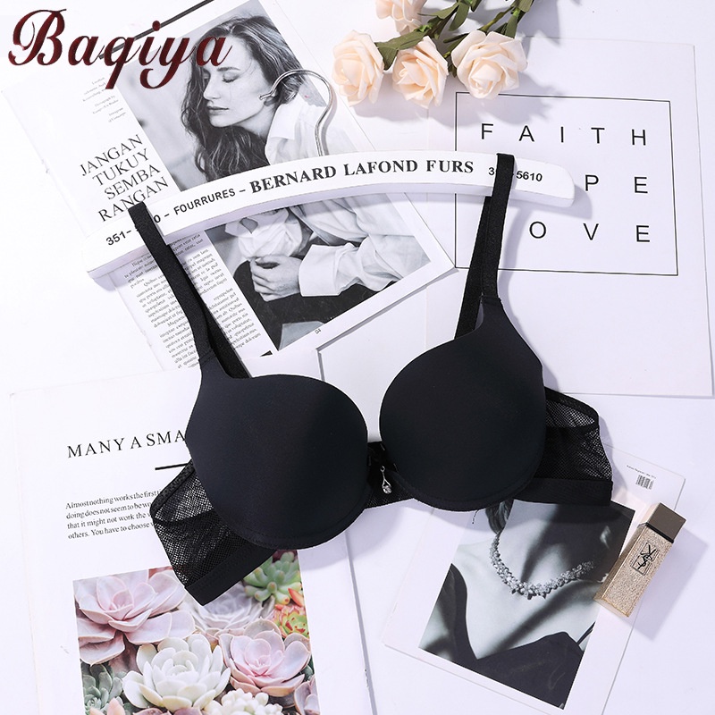 Áo Lót Mút Vừa Có Gọng Mút Mỏng Cài Sau Màu Trơn Lưng Lưới Nâng Ngực Tự Nhiên EVABRA K32
