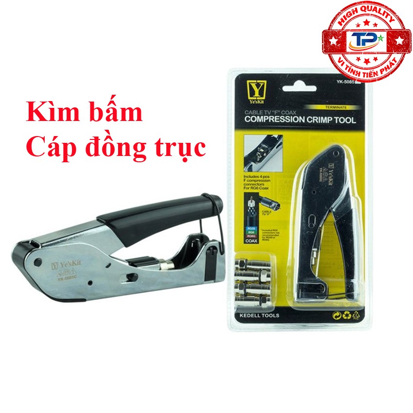 Kìm bấm dây cáp đồng trục YesKit YK-5085 / YK-5085B