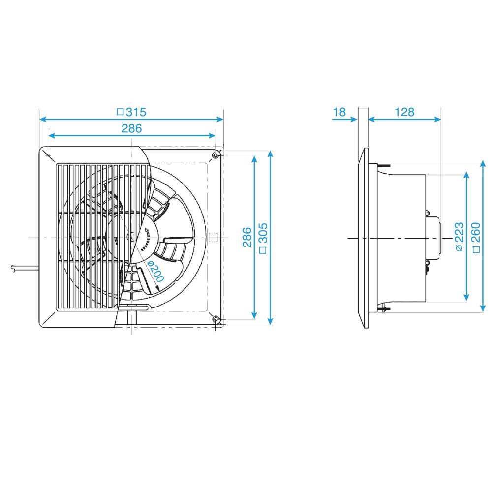 Quạt Hút Âm Trần Panasonic FV-20CUT1 (28W)