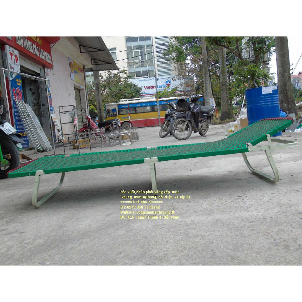 Giường gấp văn phòng khung INOX siêu bền