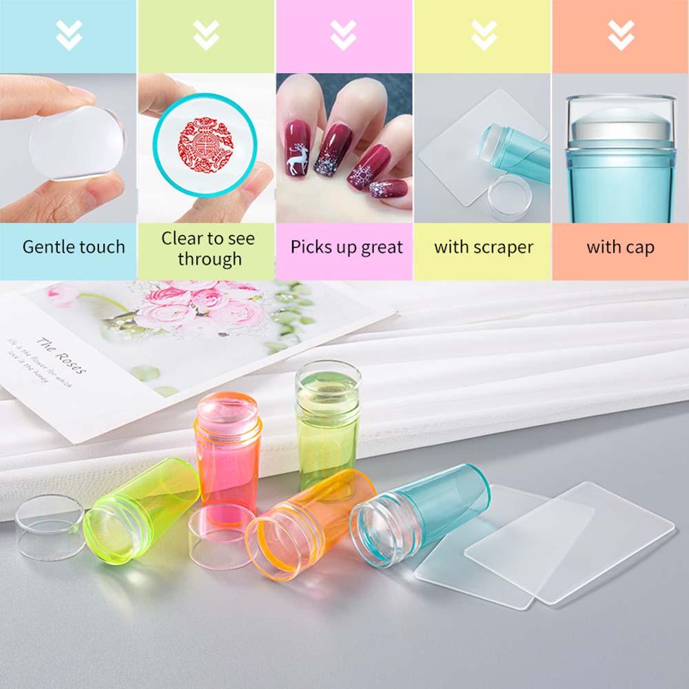 QQMALL Khuôn Silicone In Hoạ Tiết Cho Móng Tay