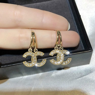Bông tai chữ c chất liệu bạc 925
