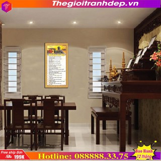 Tranh Phật giáo 14 điều răn của Phật VST-28