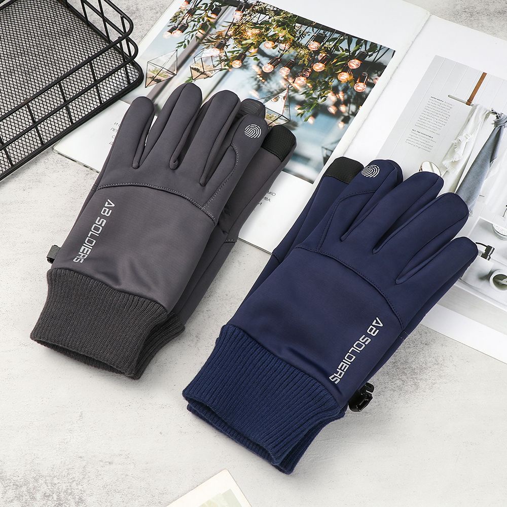 Găng tay lái xe chống nước giữ ấm mùa đông cho nam chất lượng cao