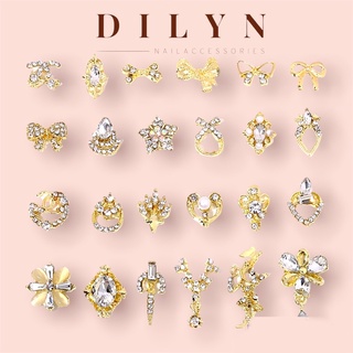 Phụ kiện nail - 10 mẫu charm nơ trang trí móng siêu đẹp