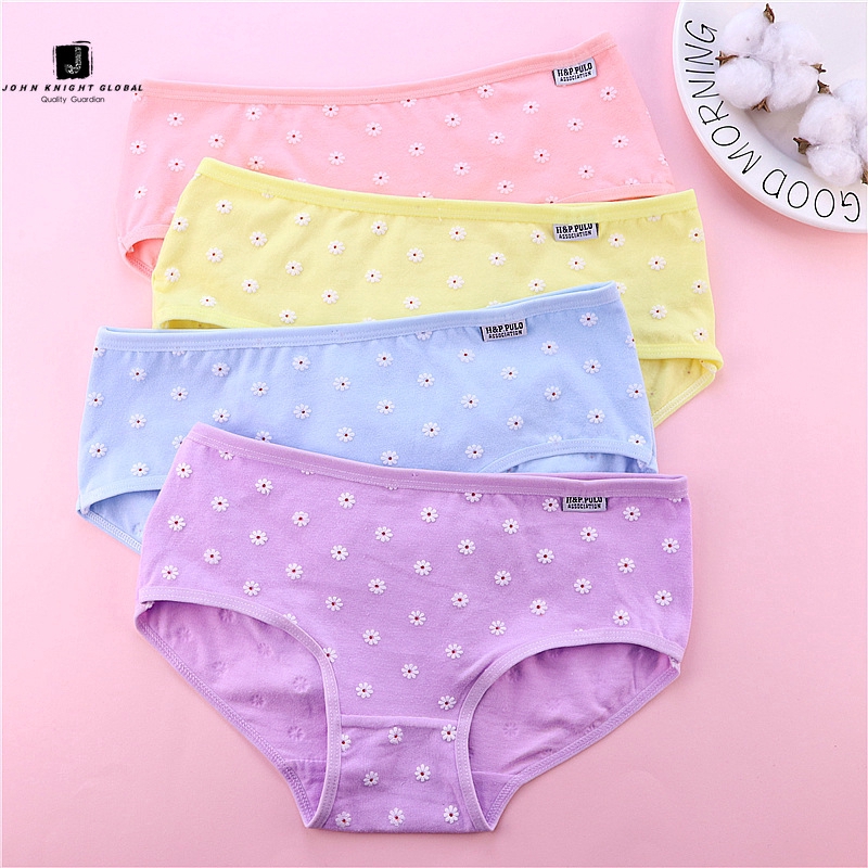 JKG Quần Lót Cotton Hoạ Tiết Hoa Cúc Đáng Yêu Dành Cho Nữ | BigBuy360 - bigbuy360.vn