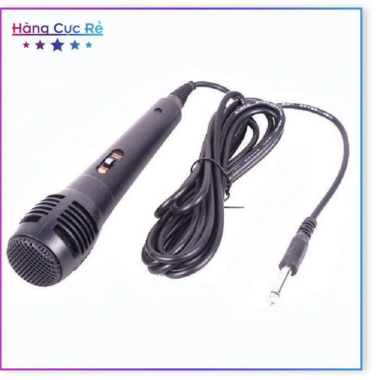 Micro có dây jack 6.5 Freeship Micro karaoke dây dài 2m thu âm chống hú cực hay giá rẻ - Shop Hàng Cực Rẻ