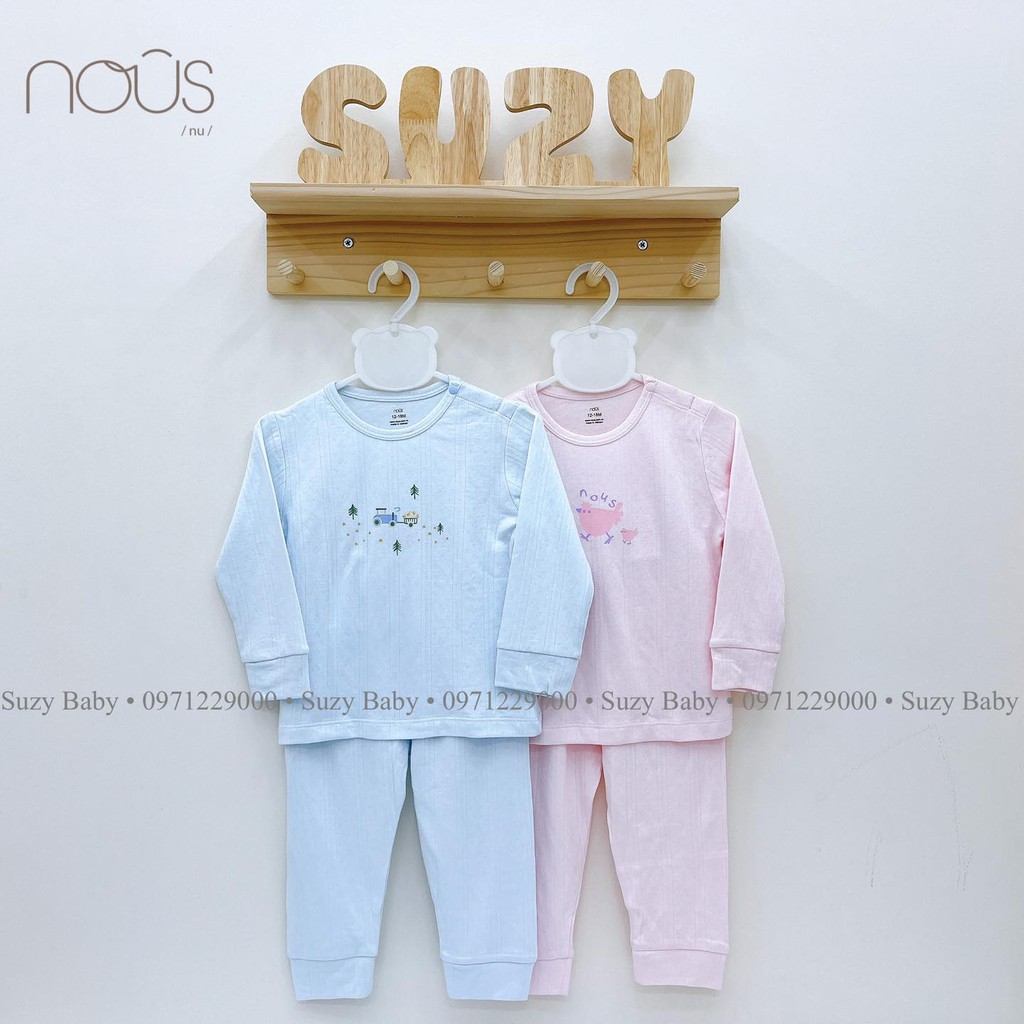 Bộ quần áo dài tay Nous - Bộ cài vai dài tay Nous