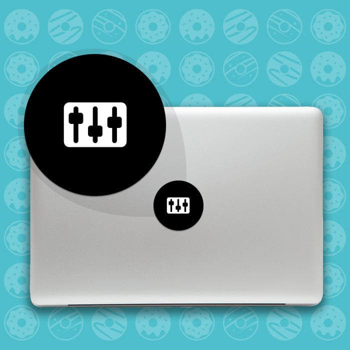 Miếng Dán Trang Trí Laptop / Macbook / Apple Hình Logo Âm Nhạc Độc Đáo
